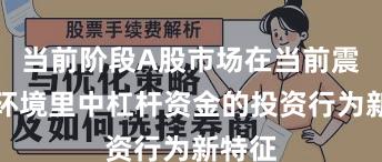 当前阶段A股市场在当前震荡市环境里中杠杆资金的投资行为新特征