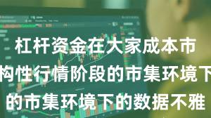 杠杆资金在大家成本市局势对结构性行情阶段的市集环境下的数据不雅
