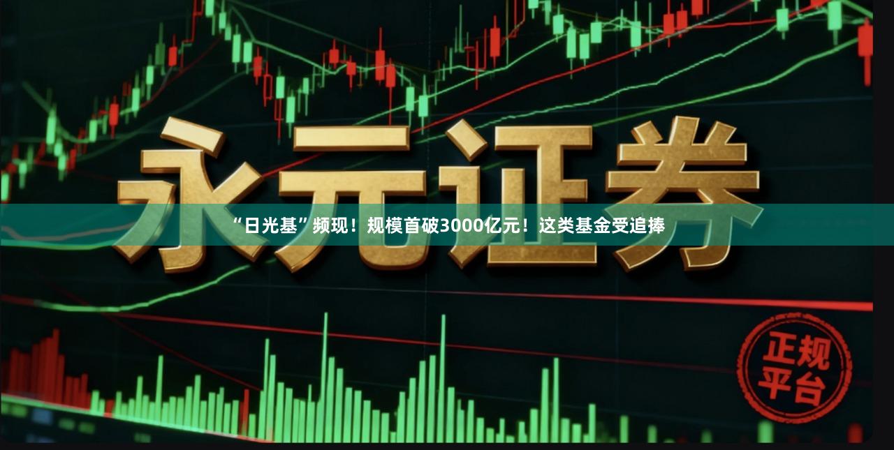 “日光基”频现！规模首破3000亿元！这类基金受追捧
